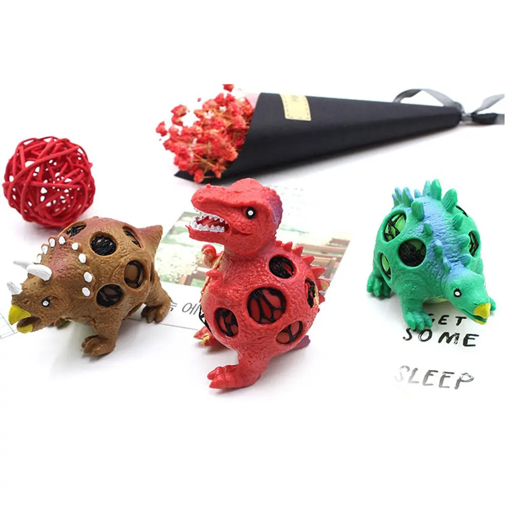 OCDAY-modelo de dinosaurio para aliviar el estr&eacute;s para ni&ntilde;os y adultos, bolas de imitaci&oacute;n de poliuretano, Bola de presi&oacute;n-4