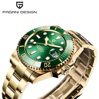 pagani design 40mm luxury men wristwatch stainless steel waterproof mechanical automatic watch sapphire glass relogio masculino