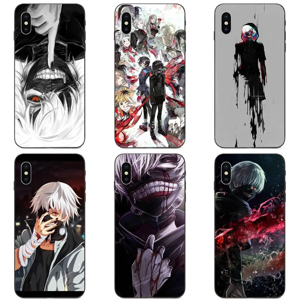 Горячая продажа Аниме Tokyo Ghouls Ghoul! Классные мягкие чехлы для Apple iPhone 4 4S 5 5S SE 6 6S 7 8 11