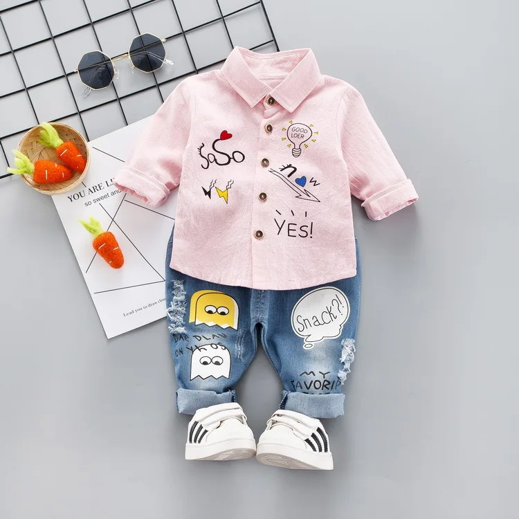 2019 комплекты одежды для мальчиков Демисезонный маленьких Повседневное