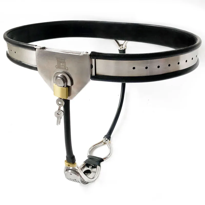 Женский Пояс верности с замком раба БДСМ бондаж из нержавеющей стали Силиконовое