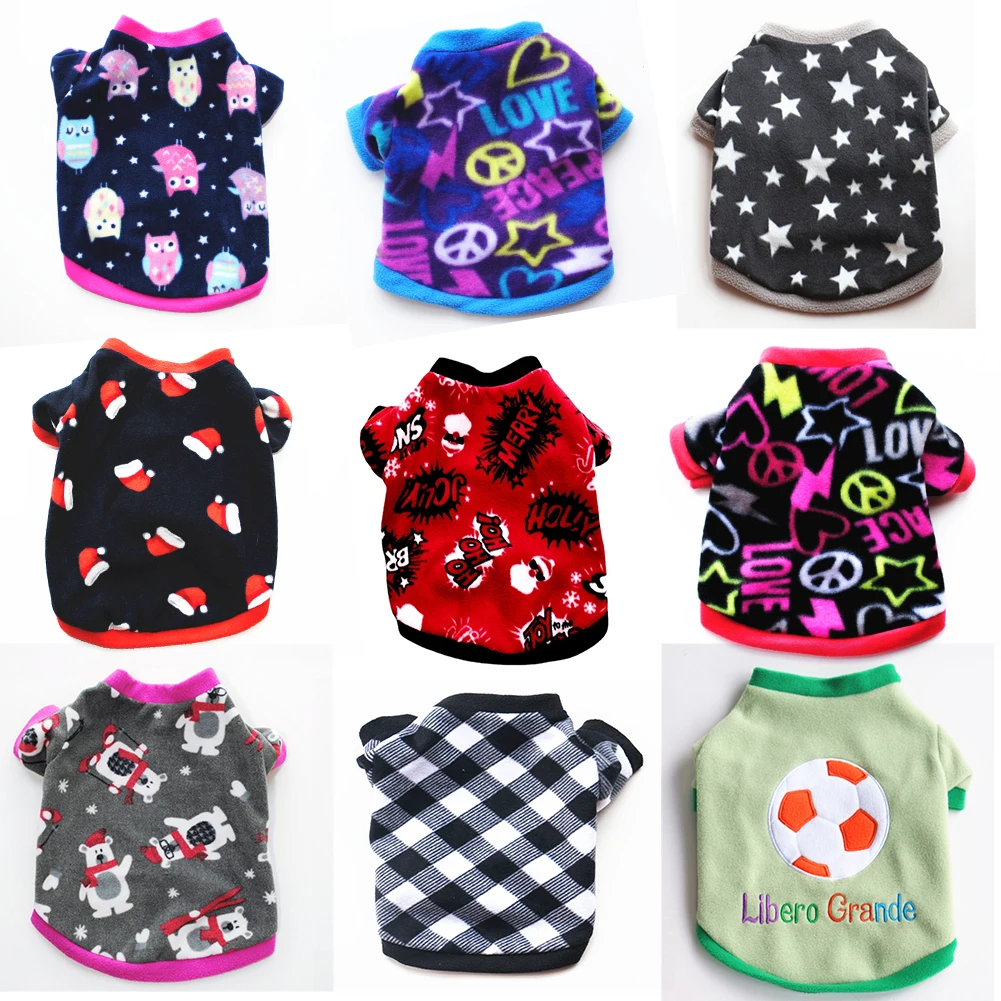 

Comfortable Puppy Clothes Winter Christmas Clothing Cute Fleece Sweater Coat Jacket Chihuahua Hiromi French Fighting Pet Clothes