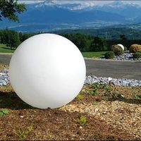 diameter 25 60cm white pe plastic decoration ball shell case indoor outdoor for homehotelgardensiwmming pool free shipping