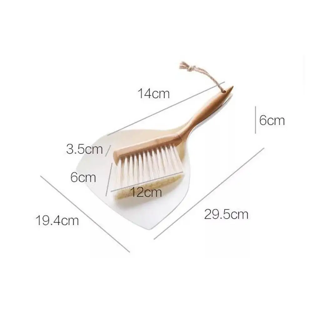 

Vanzlife bamboo handle mini brooms shovel set household plastic cleaning brush small broom dust shovel