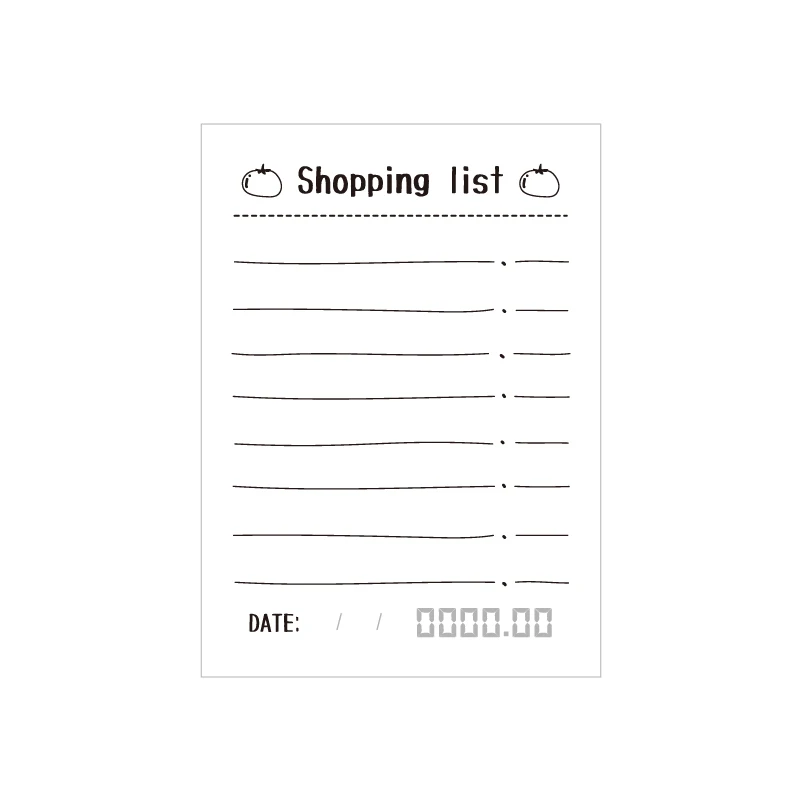 

Yoofun 50 Sheets Simple Life Diary Notes Memo Pad Shopping List To Do Receipt Date Message Journal Planner Decoration Stationery