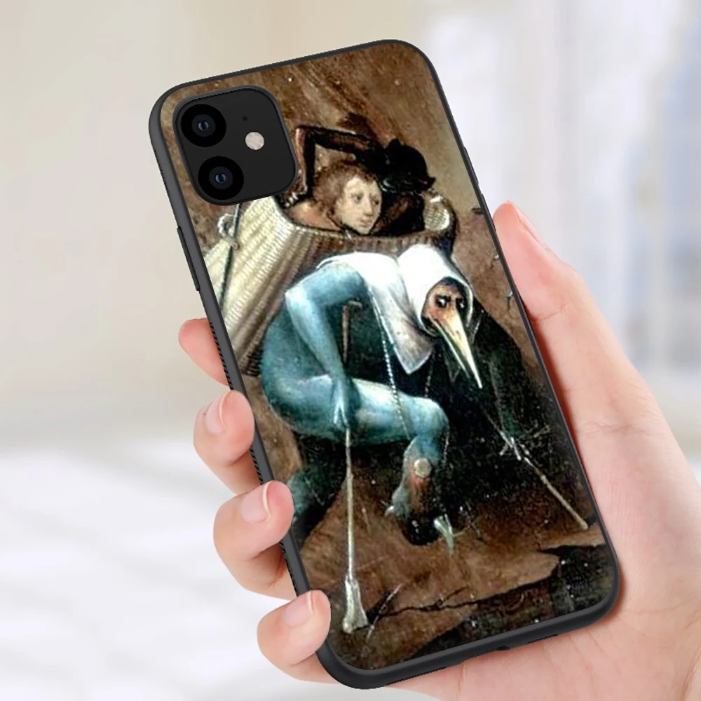 Hieronymus Bosch Мягкий силиконовый чехол для телефона чехол для iPhone 5 5S SE 6 6S 7 8 plus X XR XS 11 Pro Max - Цвет: B8