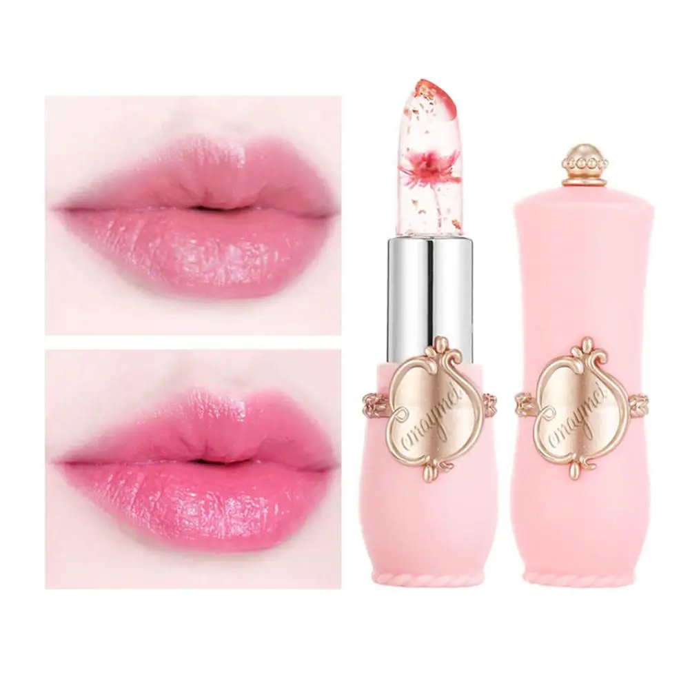

Transparent Color-Changing Lipstick Moisturizing Lip Balm Lasting Hygienic Flowers Jelly Lipstick Winter Lip Care Cosmetics