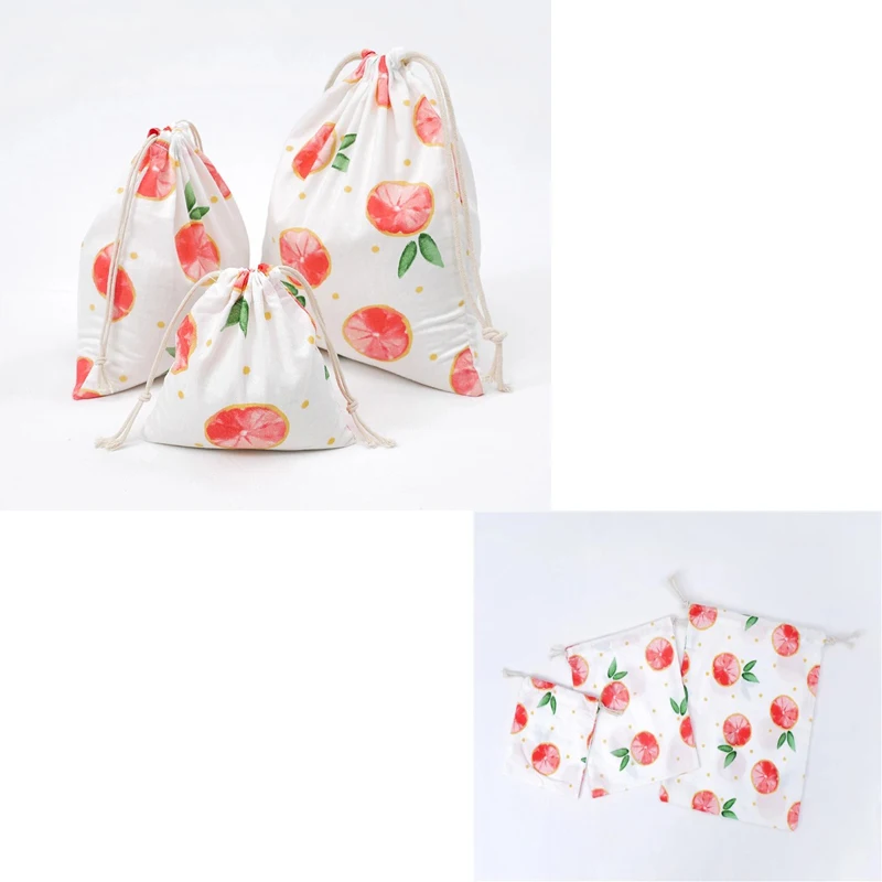 Хлопок Шнурок Ретро многоразовая Складная женская сумка для покупок Модная Эко