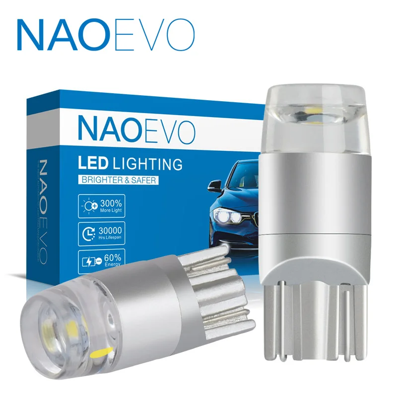 NAOEVO T10 W5W лампы светодиодный автомобиль 5W5 DRL 3030 SMD 194 Для A3 8P A4 B8 B7 B9 B5 A5 A6 A1