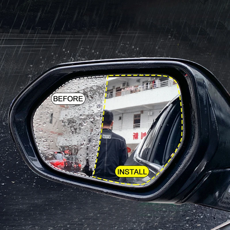 Пленка на зеркало заднего вида накладка для Toyota CHR 2017 наклейка автомобиля с