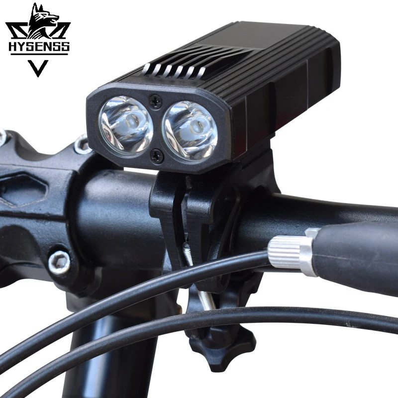 

Hysenss Waterproof USB Rechargeable 5 Lamp Mode Rotating Bracket MTB Safe Night Bicycle Flashlight Headlamp and Tail Lamp