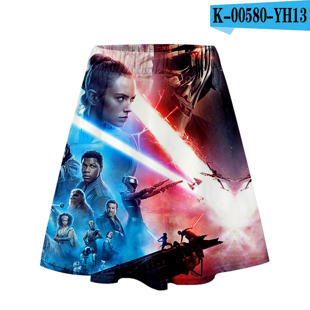 Pictured Star war/одежда с 3D принтом skywalker, повседневная женская юбка, летняя удобная юбка, топы, крутые женские юбки, Лидер продаж - Цвет: Pictured