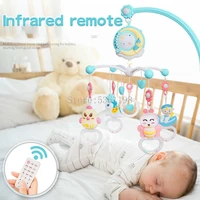baby crib remote mobiles rattles music educational toys rotating bed bell nightlight rotation carousel cots 0 12 months newborns