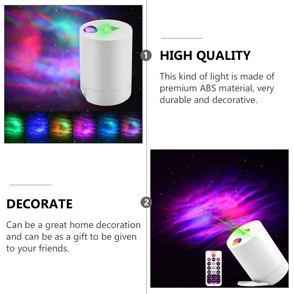 

1PC Starry Projection Lamp Creative USB Remote Controller Desk Lamp Projector