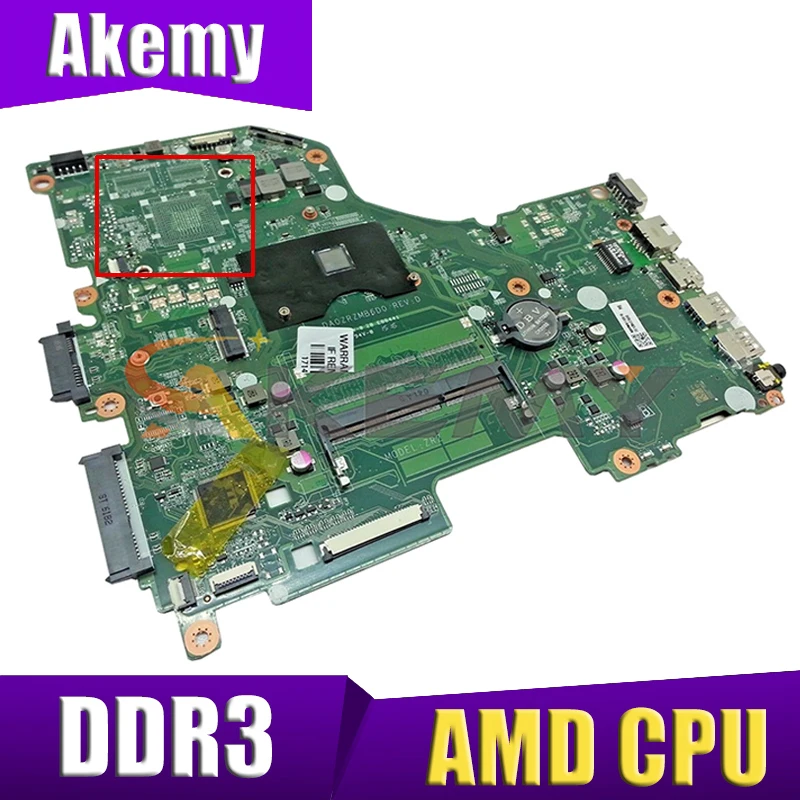 

For Acer E5-522 E5-522G ZRZ Laptop Motherboard DA0ZRZMB6D0 With AMD CPU DDR3 100% Working NBMWK11002 Nbmwk11001