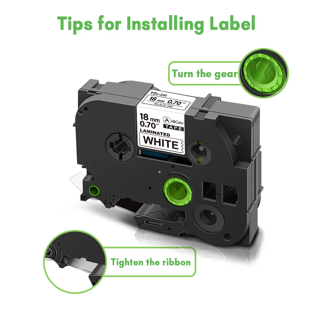 5 шт. лента принтера 9 мм Совместимость для 221 черная и белая ламинированная