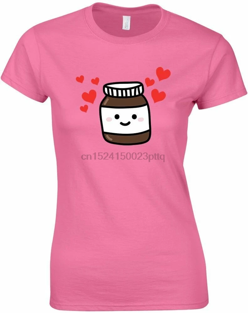 Женская футболка Nutella с принтом|Мужские футболки| |