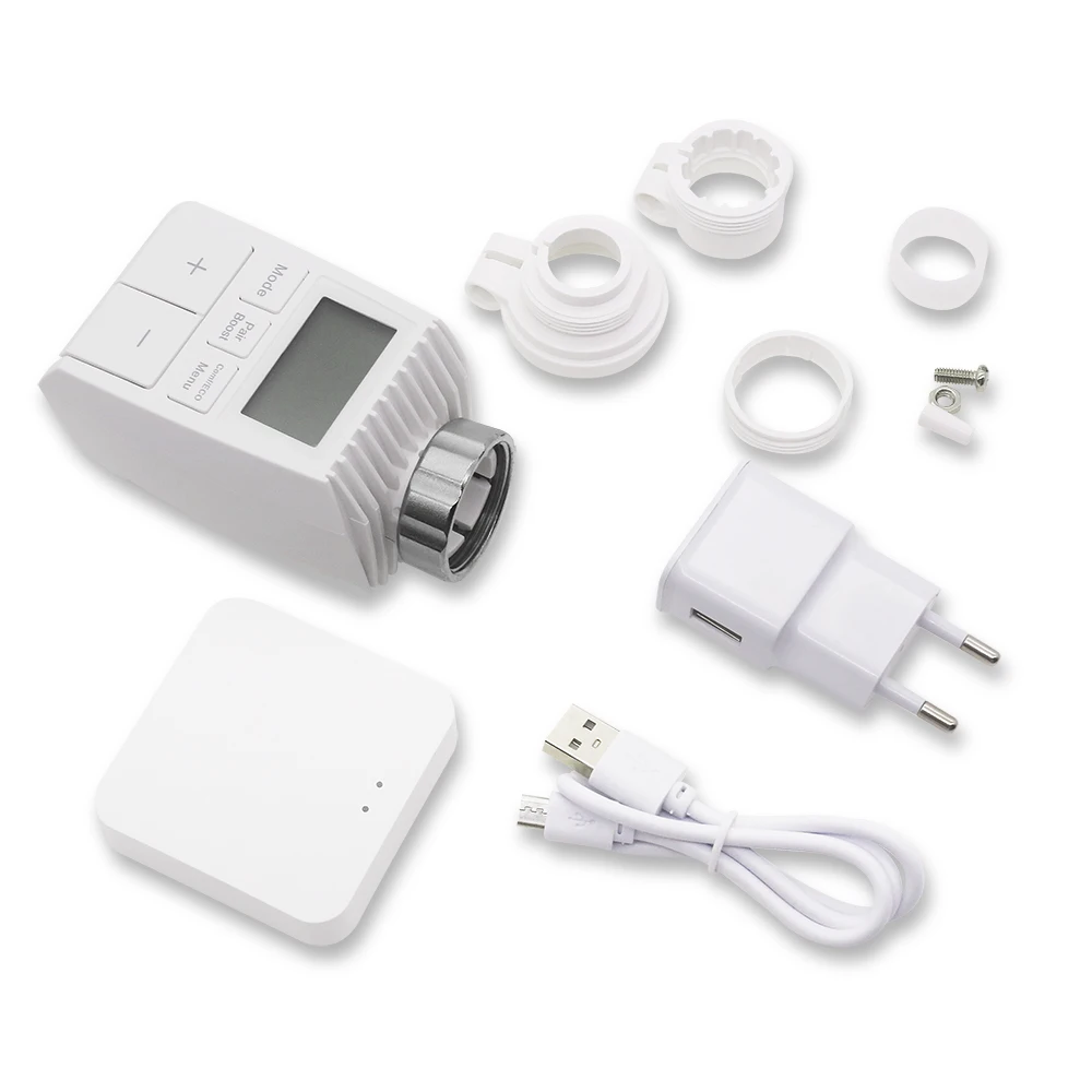 Умный привод радиатора ZigBee3.0 с Wi Fi программируемый термостатический клапан
