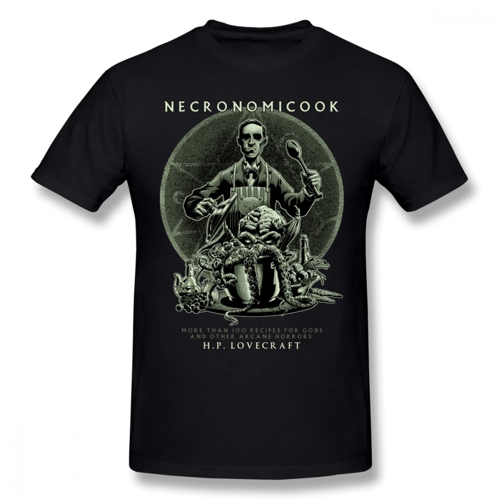 Arkham ужас футболка Necronomicook с коротким рукавом для мужчин забавные модные XXX