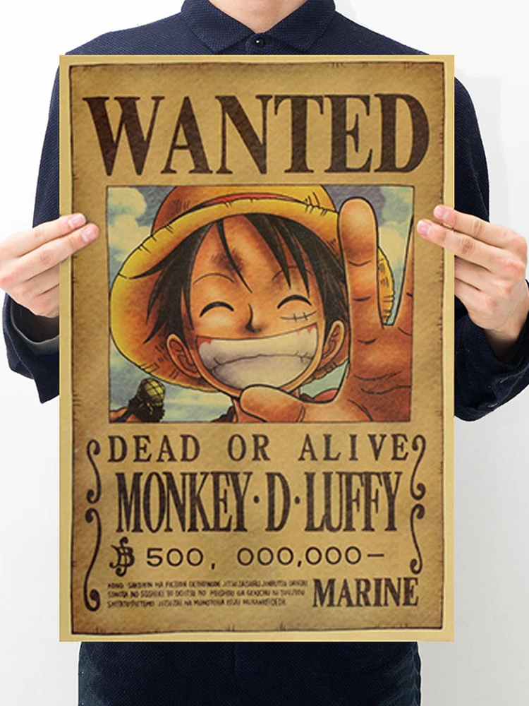 

Декор для дома, 1 шт., ностальгические постеры, настенные наклейки, Луффи Айс из комиксов, серия, живопись, ретро постеры для отелей, украшение...