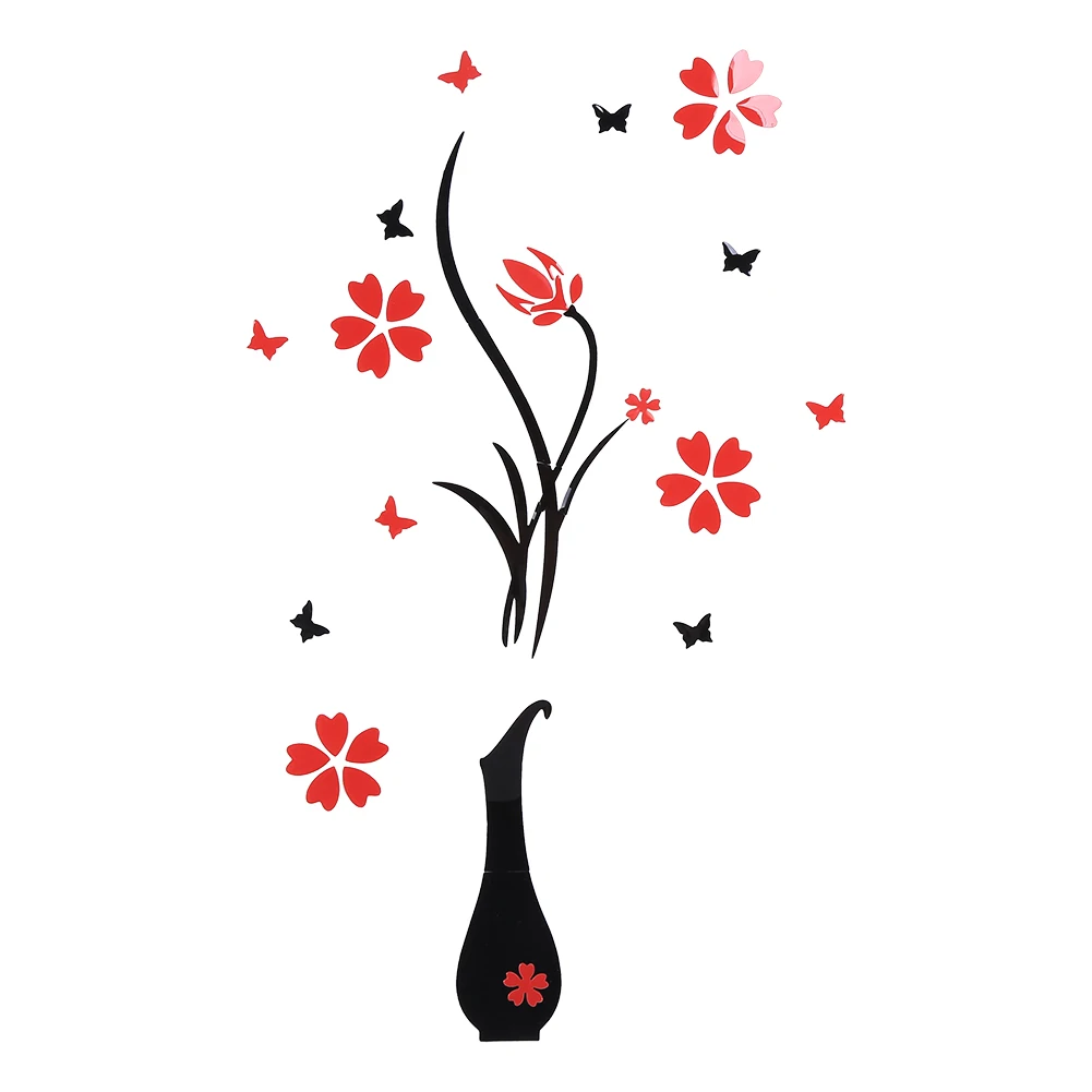 Прочная 3D Художественная красивая наклейка с цветами съемная для дома гостиной