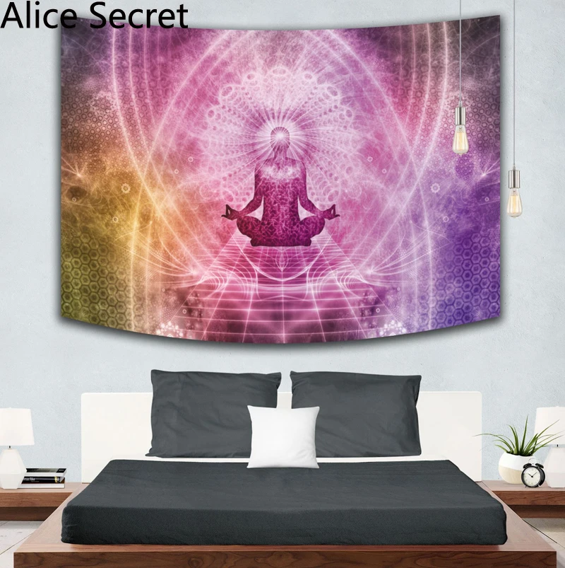 

Гобелен с мандалой большого размера, настенный подвесной гобелен в стиле бохо, Женский чехол, украшение для дома, простыня, настенное украше...