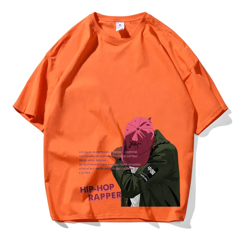 Футболка мужская с забавным принтом 100% хлопок для влюбленных скейтборда хип-хопа