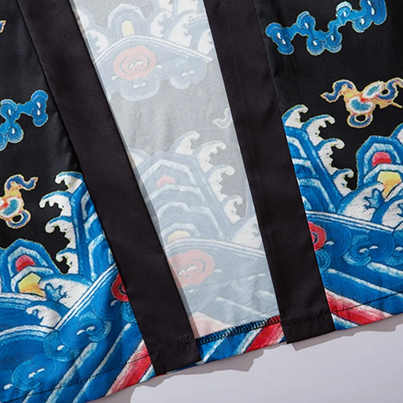2021 Харадзюку кимоно куртка японский хип хоп мужская уличная Древний китайский