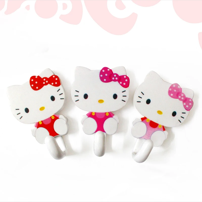 

Cartoon Cats And Cats Paired With Sticky Hooks Cartoon Hooks Seamless Hooks Plastic Hooks Kitchen Bathroom Clothes Hooks