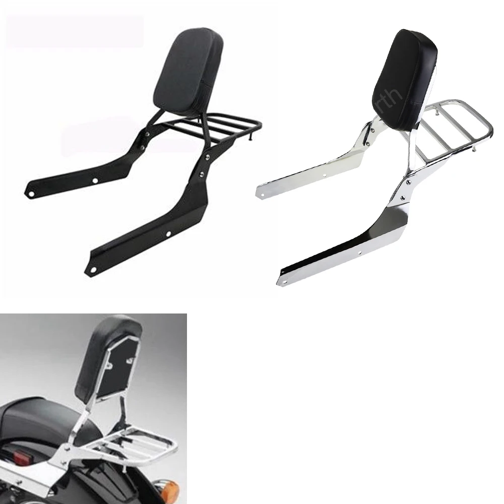 Хромированная черная стойка для багажа на спинках Honda Shadow Phantom 750 VT750C2B 2010 2015 /Shadow