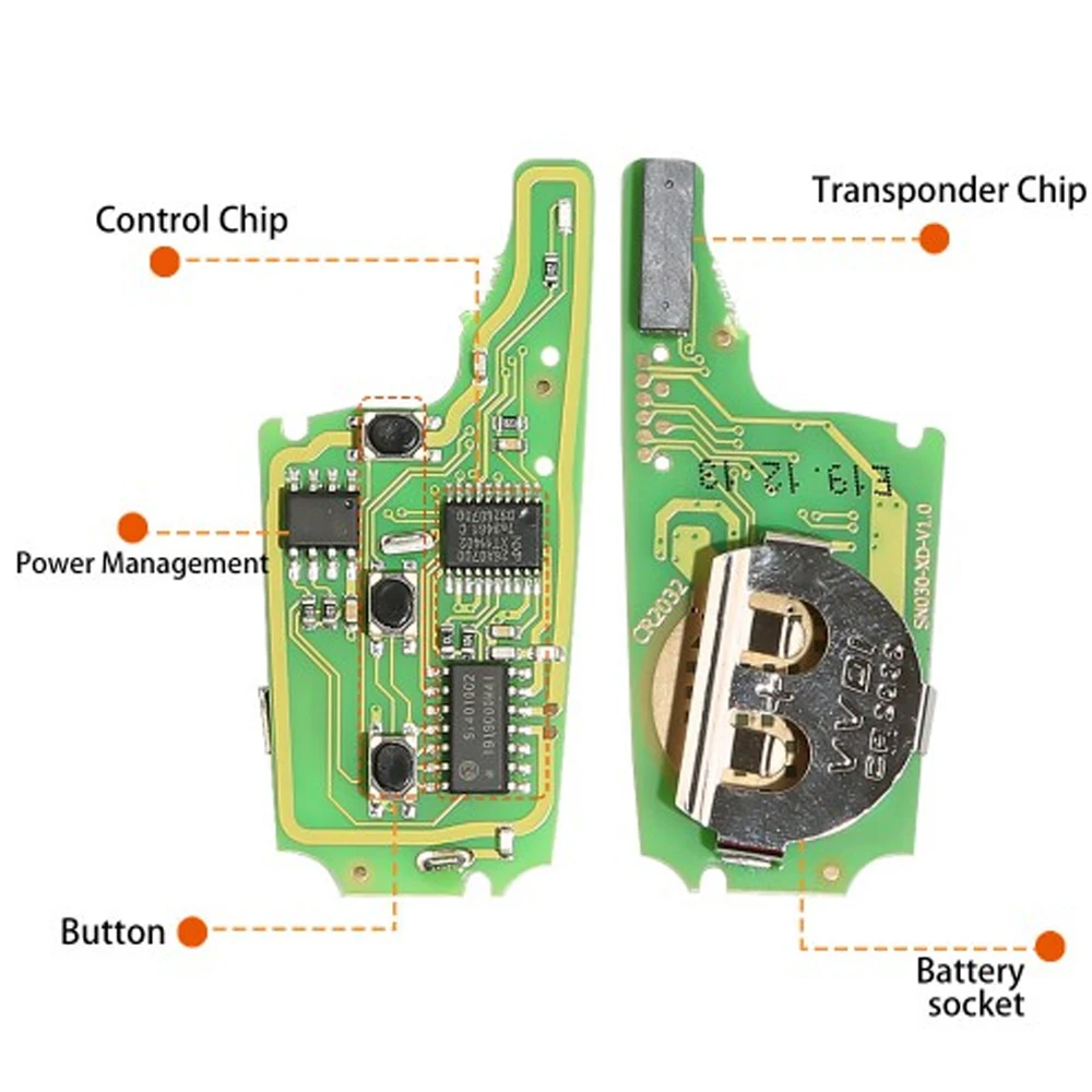 Беспроводной универсальный пульт дистанционного управления 5 шт./лот Xhorse VVDI2 XNHY02EN