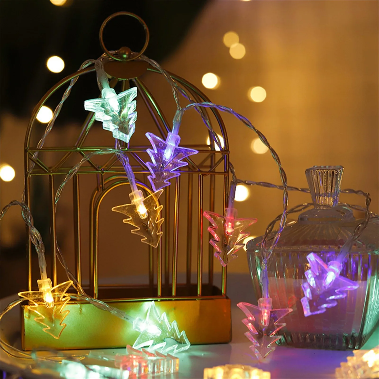 

Christmas Led Christmas Tree Color Light String Christmas Tree String Lights Battery Powered Christmas Lights Decorations New