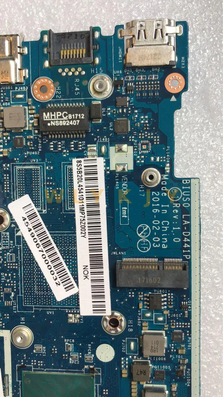 Материнская плата abdo BIUS0 для Lenovo 510S-13IKB материнская ноутбука Процессор i3 6100U DDR4 100%