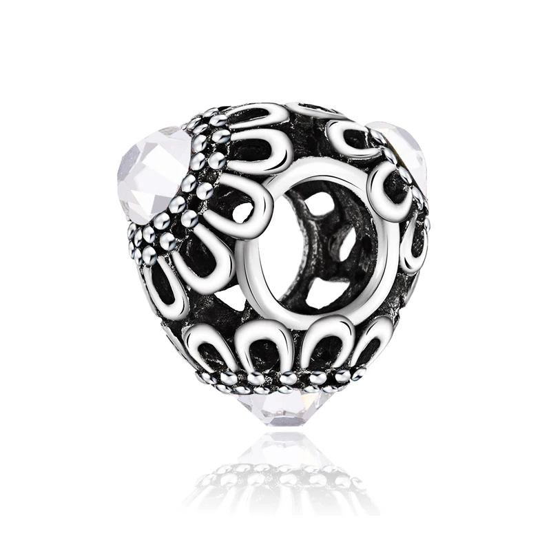 Летние DIY сердца улитки ключ Рождественская елка кристалл шармы Бусины Fit Pandora