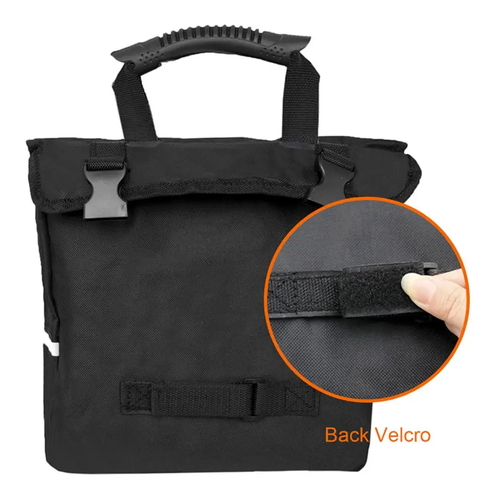 Черный нейлон мотоцикла боковые зеркала седельная сумка панье пакет багажные