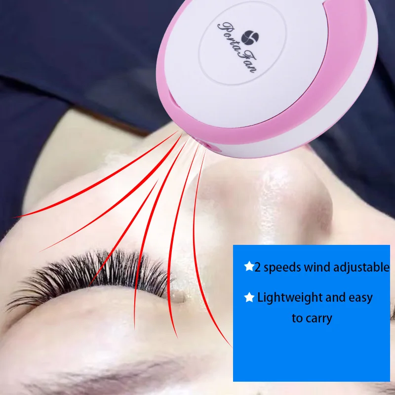 Мини вентилятор USB с зеркалом для накладных ресниц кондиционер Портативная