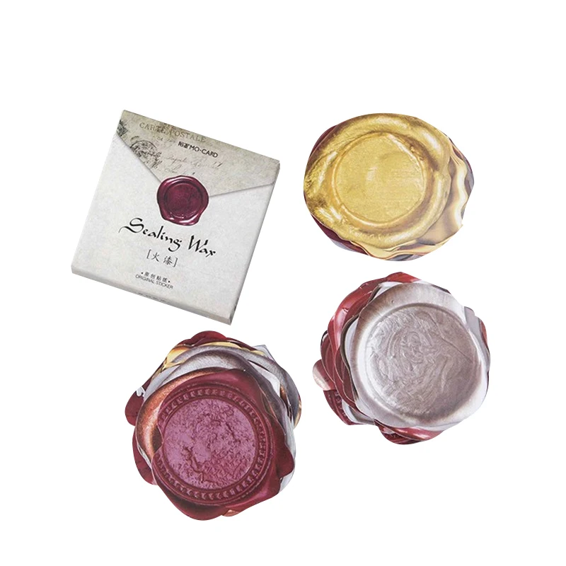 Креативные милые восковые наклейки из ПВХ 45 шт./лот украшения сделай сам для