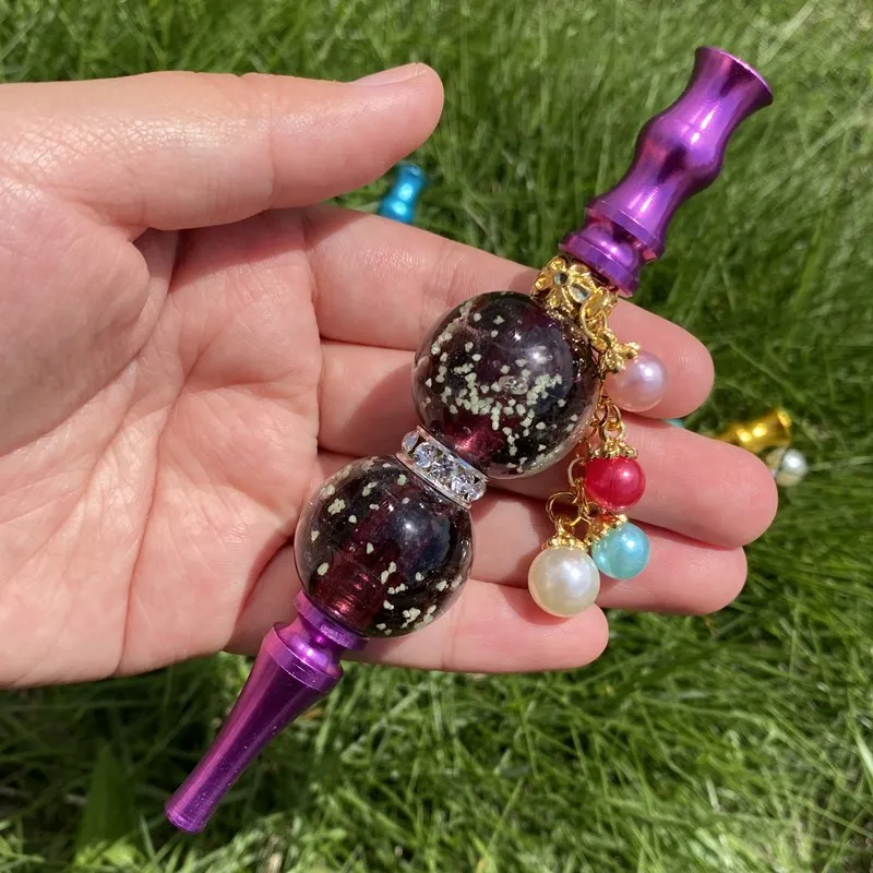 

10Pcs/Lot Glow in Dark Hookah Tips Glass Beads Shisha Blunt Holder Mouthpiece Tobacco Filter Smoking Accessories Wholesale