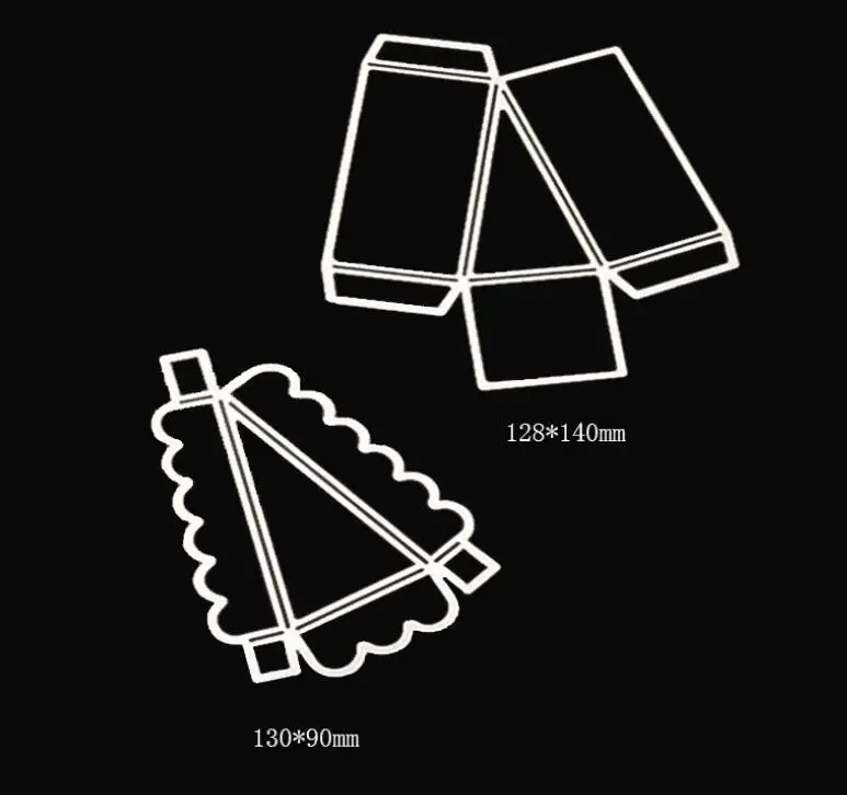 Складной ящик для пирожных трафареты резки металла ленты DIY Скрапбукинг высечки