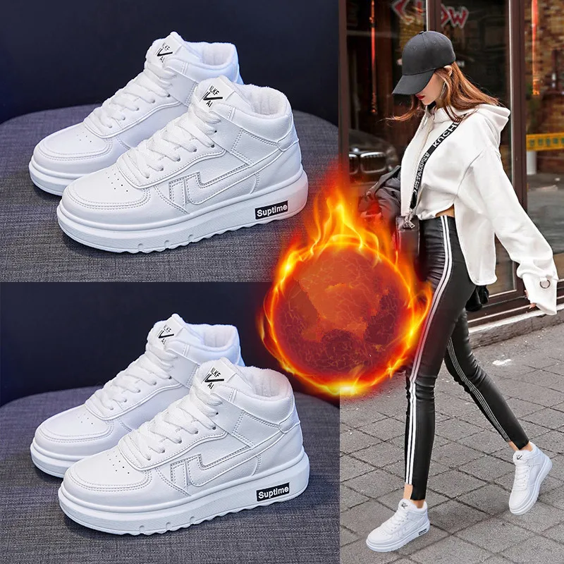 

Ladies Winter Warm Fluff Outdoor Sports Shoes Soft Fashion Walking Shoes Cushioning Thick Bottom High Quality Durable Footwear