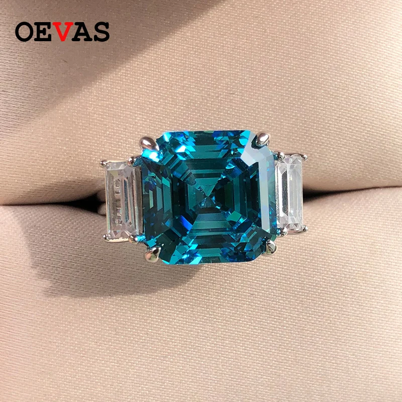 OEVAS роскошное кольцо из 100% стерлингового серебра 925 пробы обручальное с