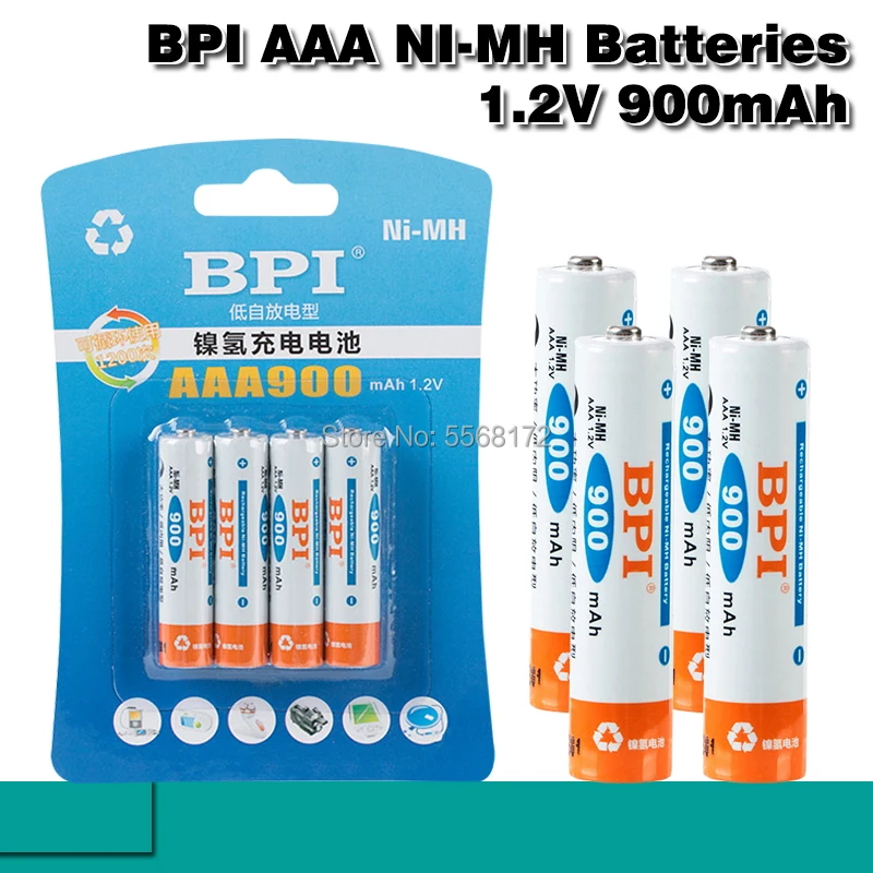 BPI 1 2 V 900mAh AAA NiMh перезаряжаемая батарея для дистанционного управления Стандартные
