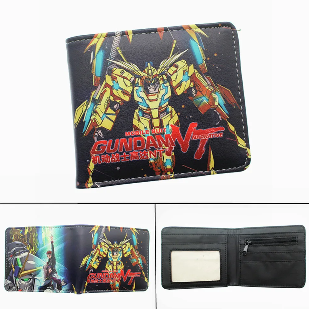 Аниме воина гундама Кошелек из ПУ/кожи с карманом для монет Двойные Держатель