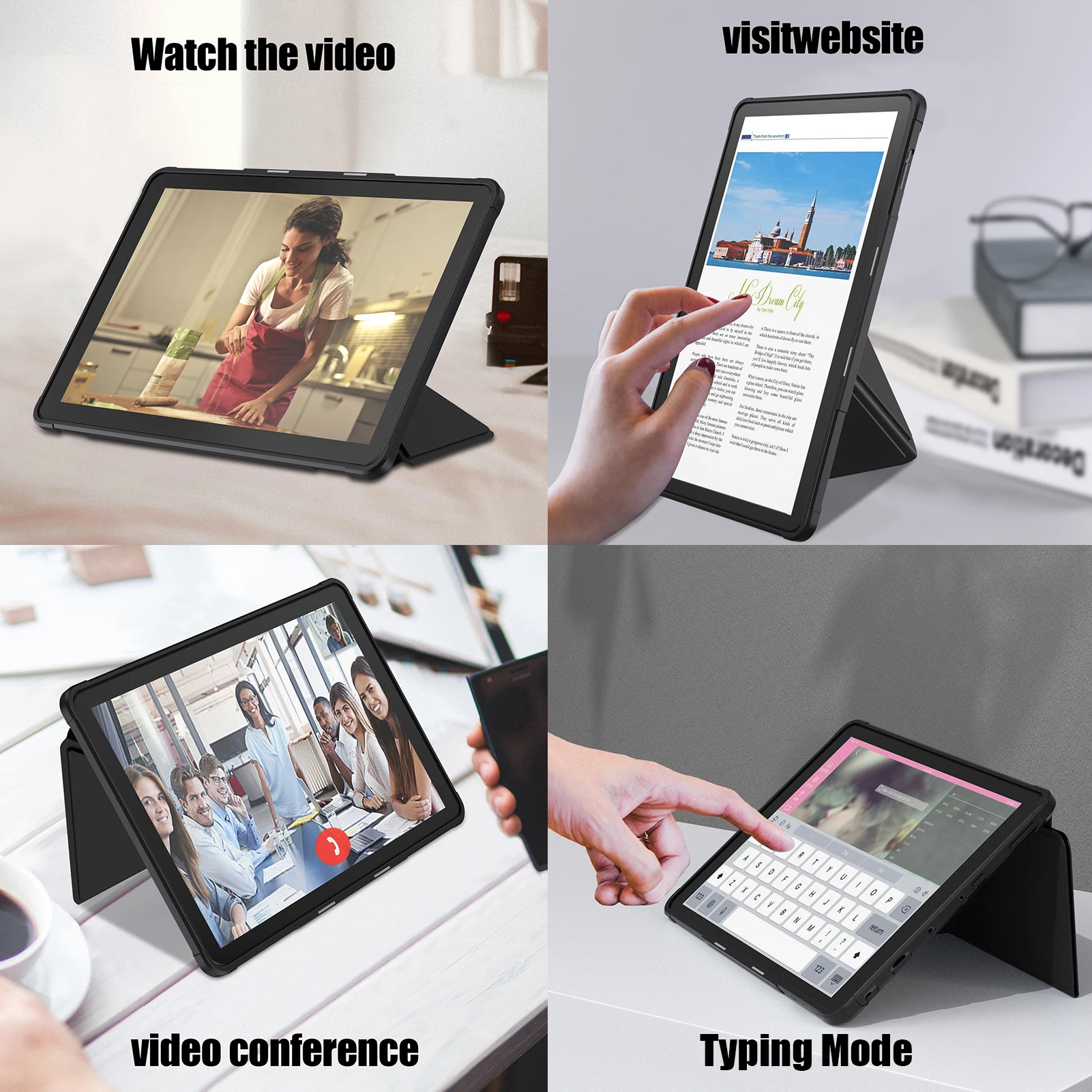 Case Fits All-New Kindle Fire HD 10 & Plus Tablet 11th Generation 2021 Release Slim Folding Stand Cover with Auto Wake/Sleep |