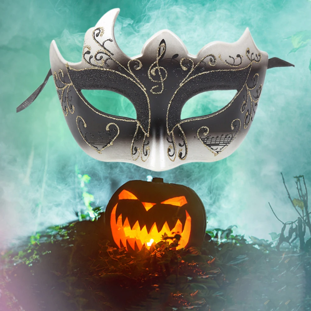 Музыкальная маска на половину лица для карнавала Хэллоуина Вечерние Маски