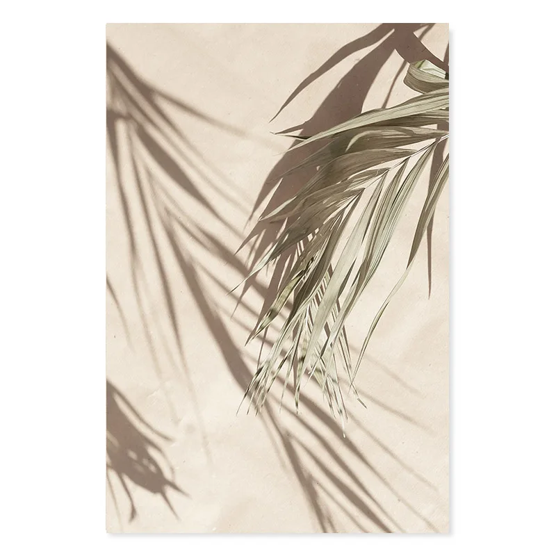 

Beige Close Up Floral Dried Protea Flowers Leaf Shadow Poster Canvas Painting Prints Wall Art Pictures for Bedroom Home Decor