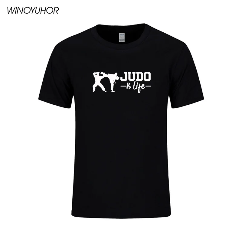 

Judo Is Life Men's T-Shirt T Shirt Men Summer New Short Sleeve O Neck Cotton Tshirt Casual Top Tee Camisetas Masculina