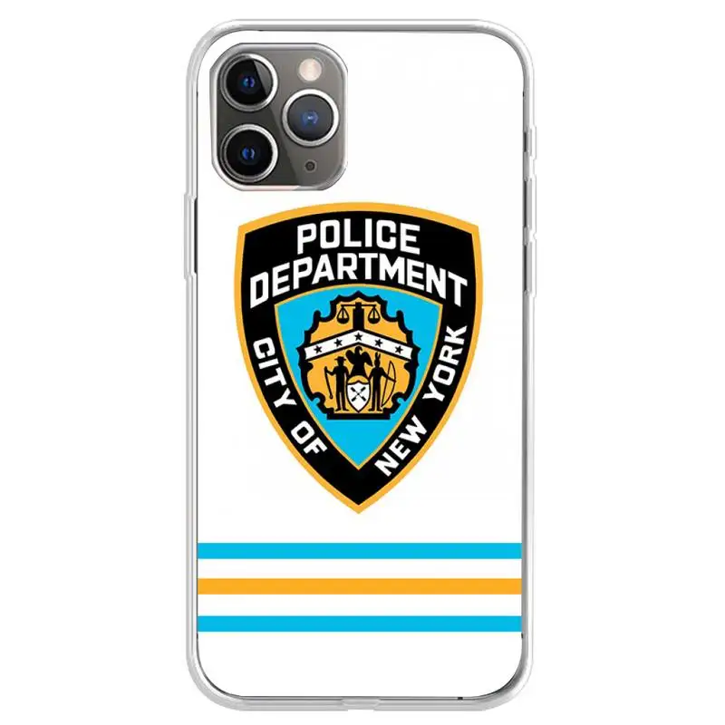 Nypd Phone Case Matching Coque Transparent For Iphone XR 11 12 13 Pro X XS Max 6 7 8 6s Plus SE2020 | Мобильные телефоны и
