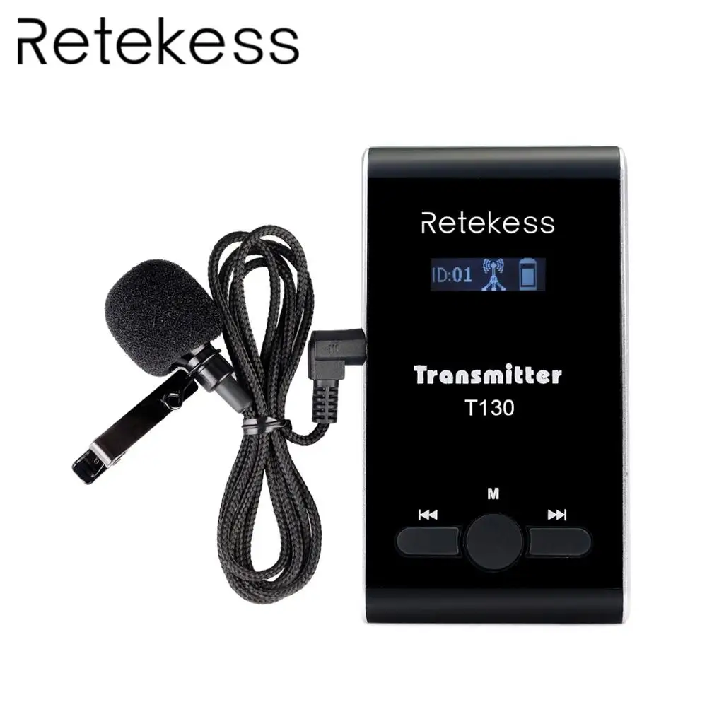 Портативный беспроводной передатчик Retekess T130 195 230 МГц для системы
