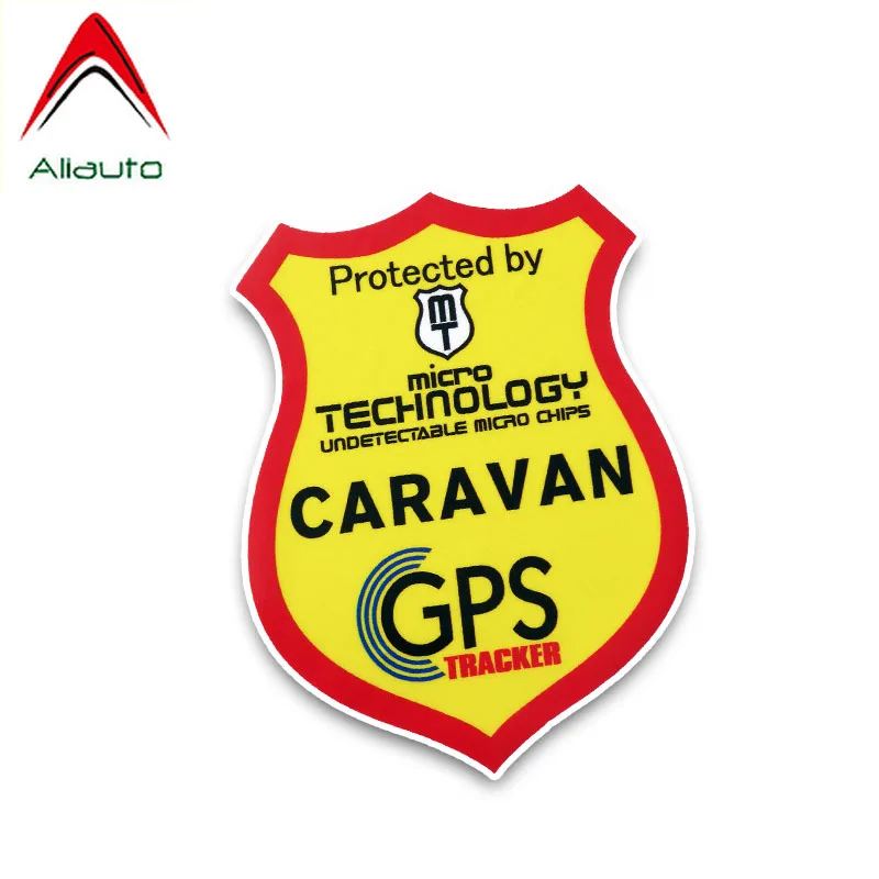 Предупреждающая Автомобильная наклейка Aliauto защищенная технологией GPS Carvan